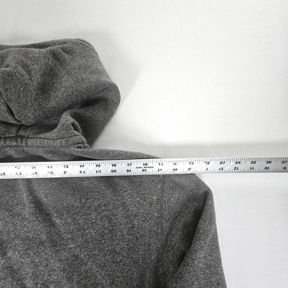 Polo Ralph Lauren Mens Full Zip Hoodie Heather Grey Fleece Sweatshirt Large